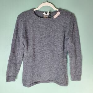 Chiri Women's Gray Crew Neck Baby Alpaca Pullover Sweater Size Medium